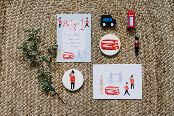 London's Calling first birthday party Inspiration