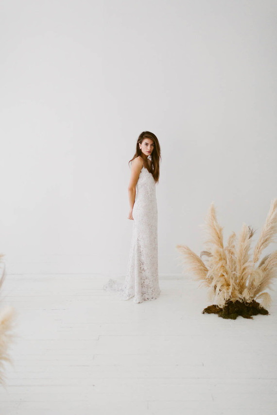 Modern wedding dress