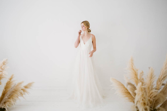 Modern wedding dress