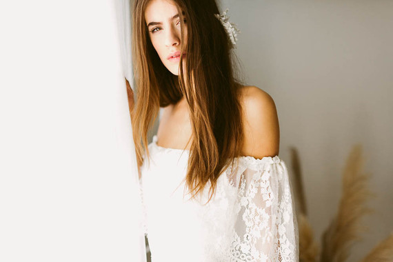 Modern wedding dress