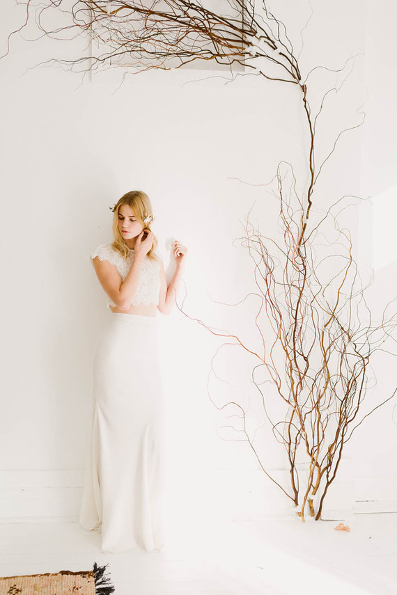 Modern wedding dress