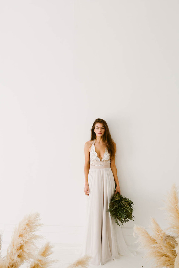 Modern wedding dress