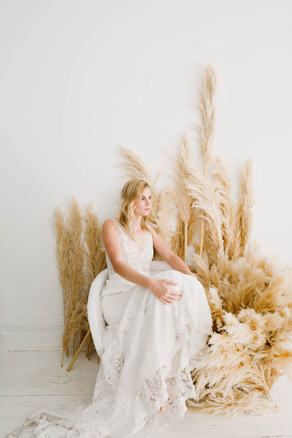 Modern wedding dress