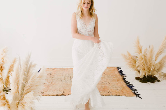 Modern wedding dress