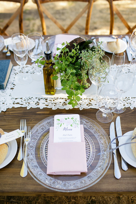 Romantic wedding details