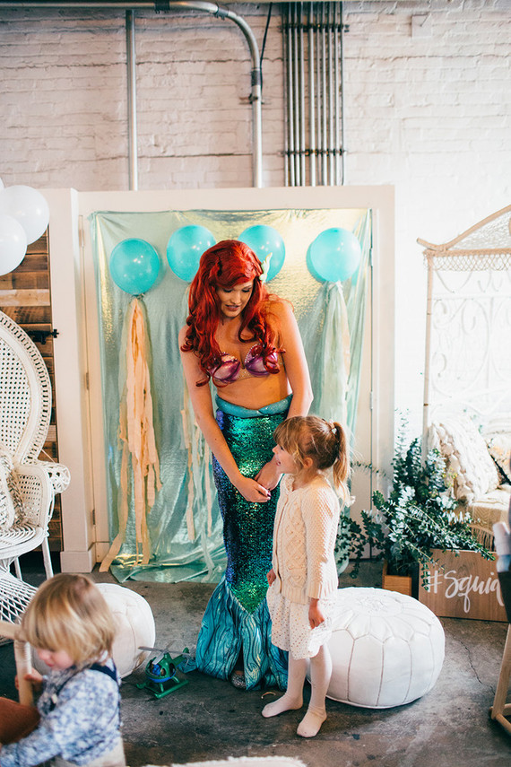 Mermaid 5th birthday party for Lucca Valentine