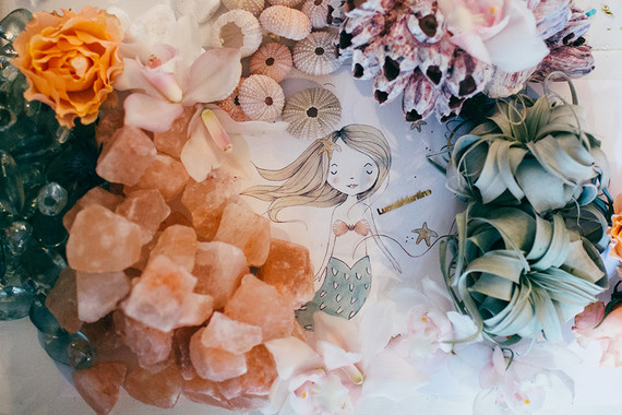 Mermaid 5th birthday party for Lucca Valentine Inspiration