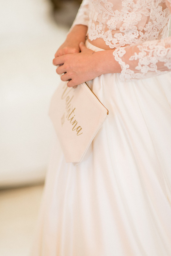 Two piece wedding dress