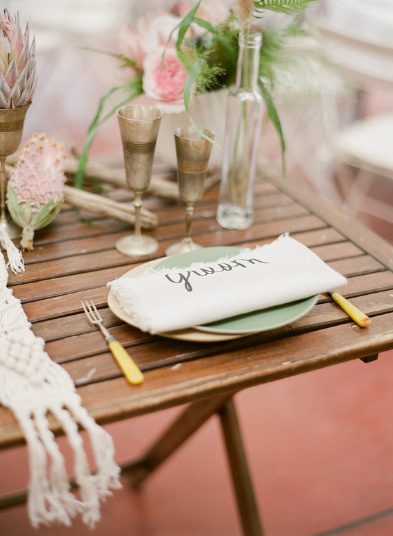 Bohemian wedding decor