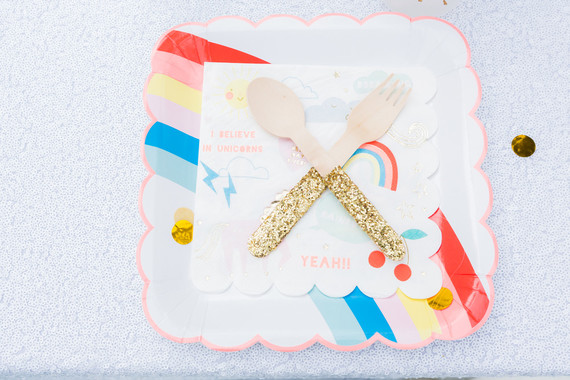 Meri meri rainbow plates