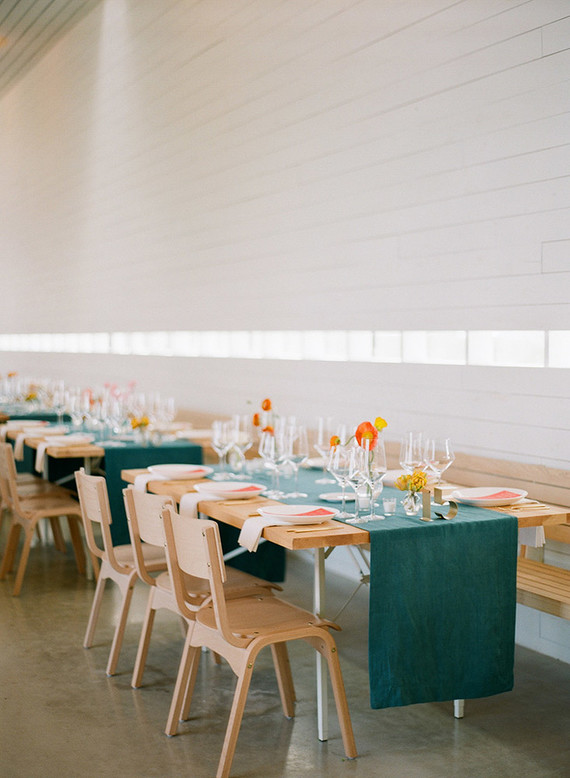 Modern wedding decor