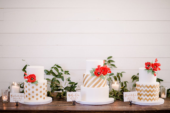 Modern wedding cake