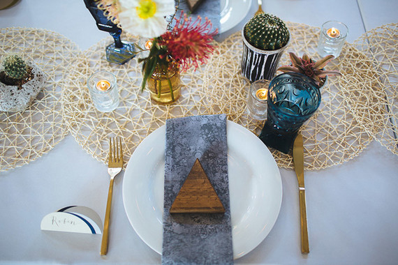 Modern wedding decor