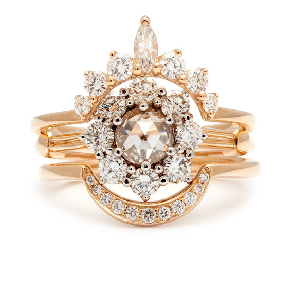 engagement ring stack Inspiration