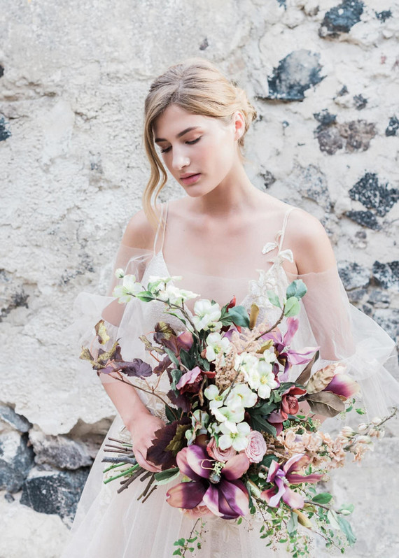 Romantic Greece bridal inspiration