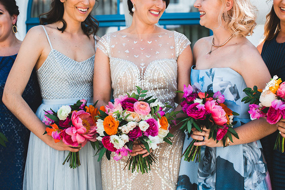 Colorful wedding bouquet