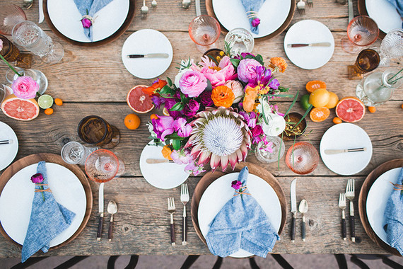 Mexican inspired wedding decor