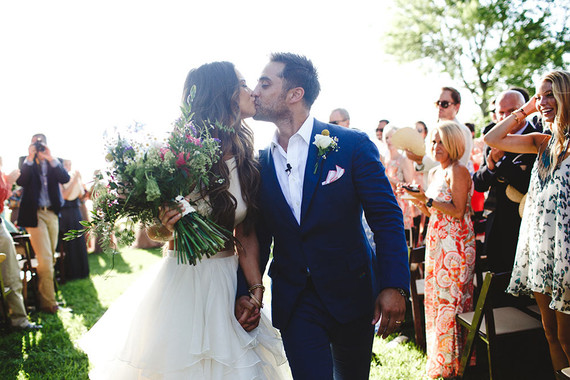 boho lakeside wedding