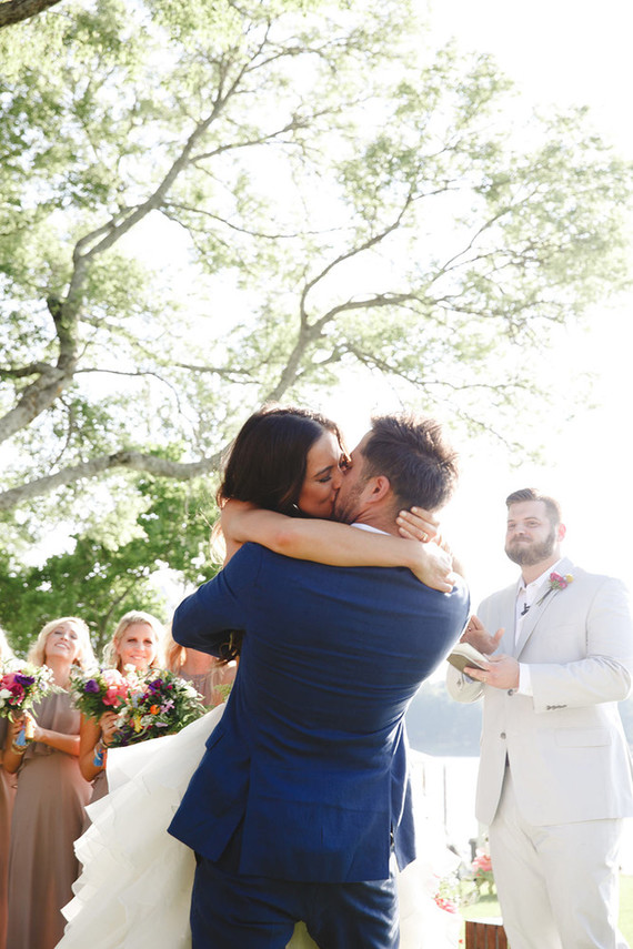 boho lakeside wedding