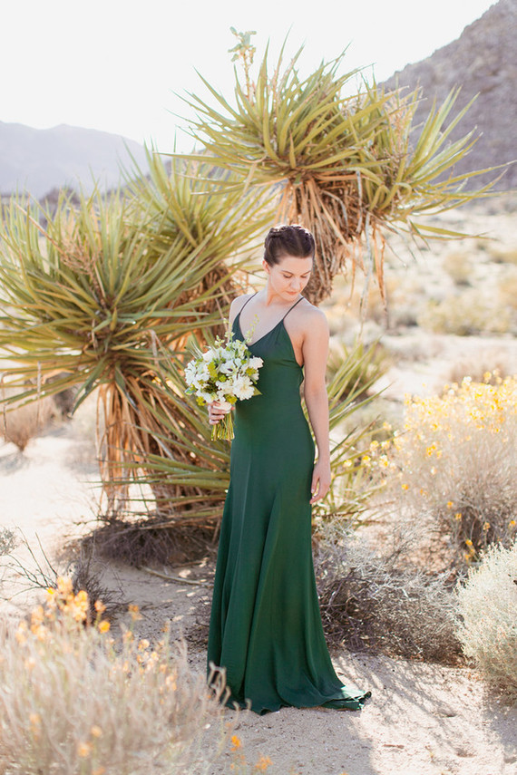 Green wedding dress