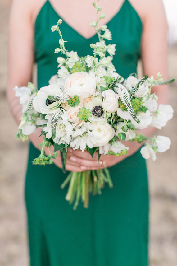 White bridal bouquet