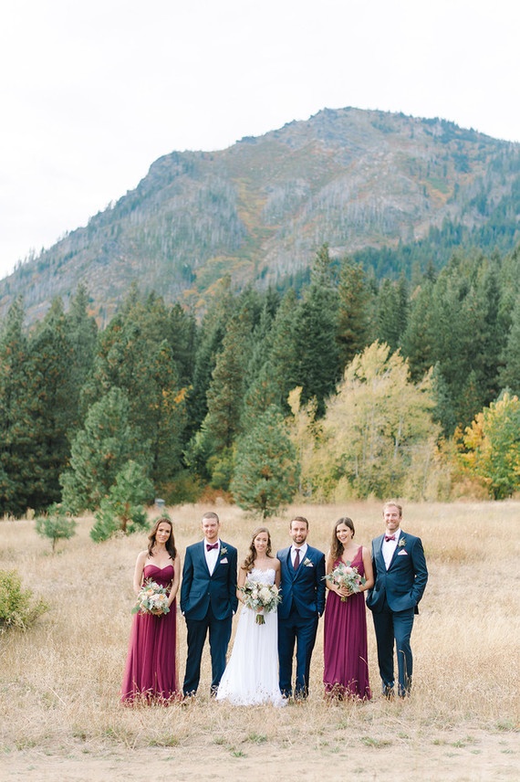 Pacific northwest mountain wedding