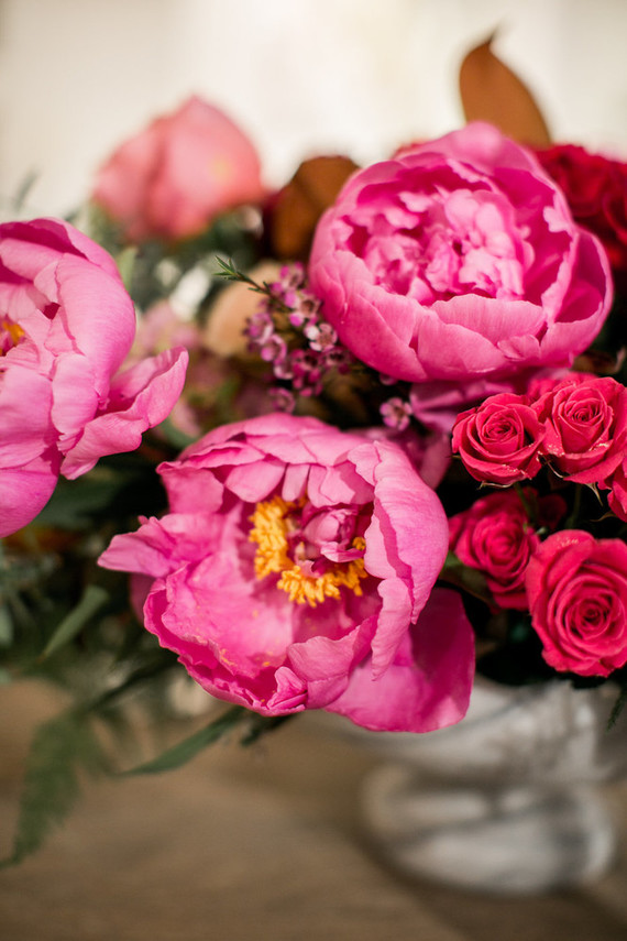 Pink peony florals