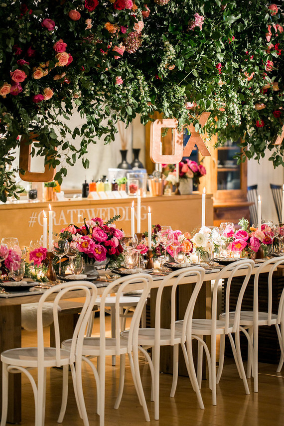 Valentines inspired dinner party