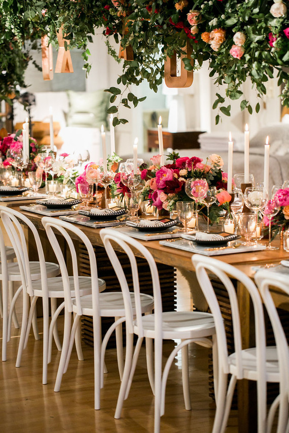 Valentines inspired dinner party