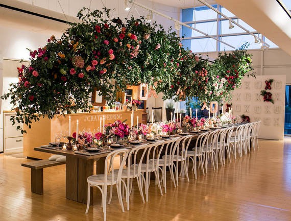 Oversized floral garland