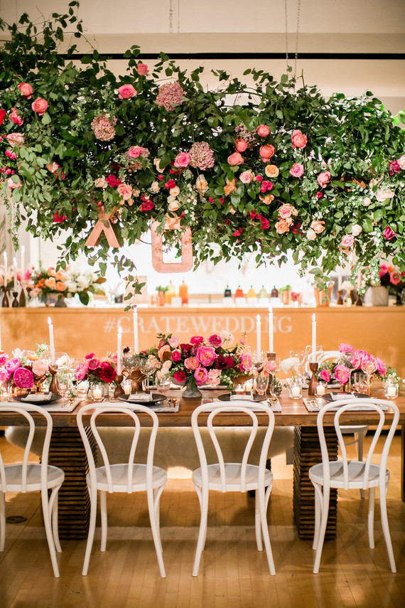 Oversized floral garland