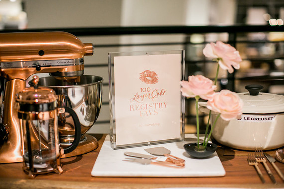 Crate and Barrel wedding registry event