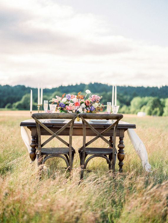Romantic wine country wedding