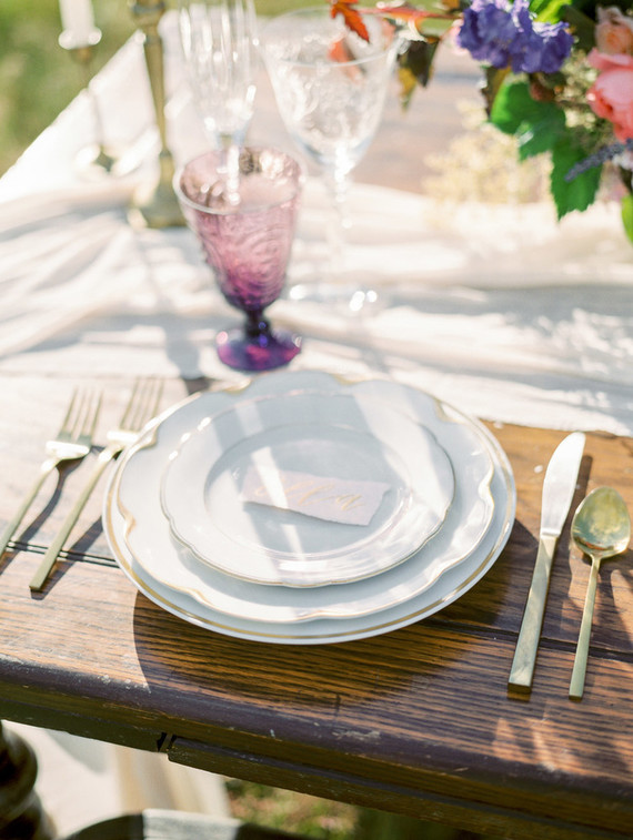 Romantic place setting Inspiration