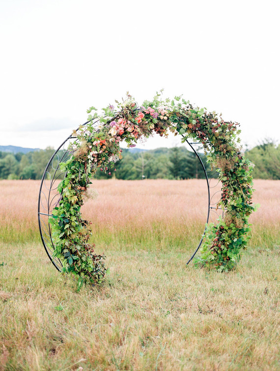 Floral ceremony arch