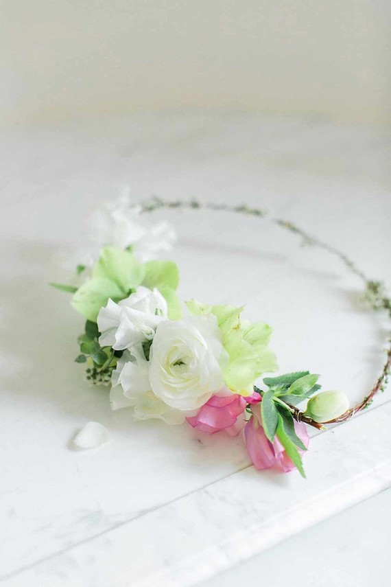 Bridal flower crown