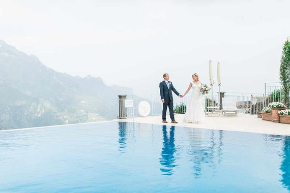 Amalfi coast wedding at Hotel Caruso