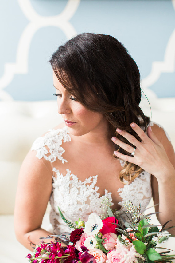 Romantic bridal portrait