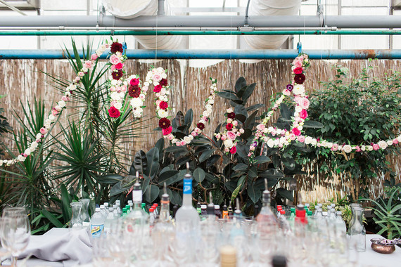 Floral wedding initials