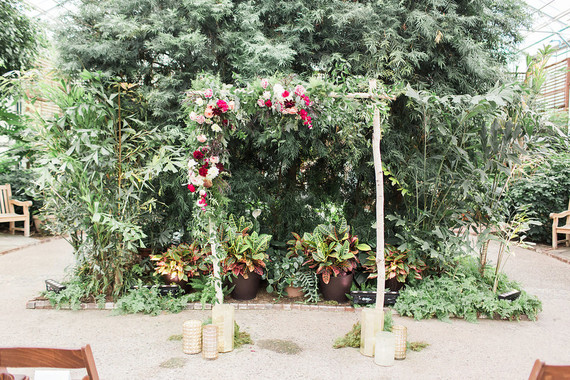 Romantic floral arbor
