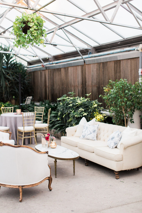 Romantic wedding lounge