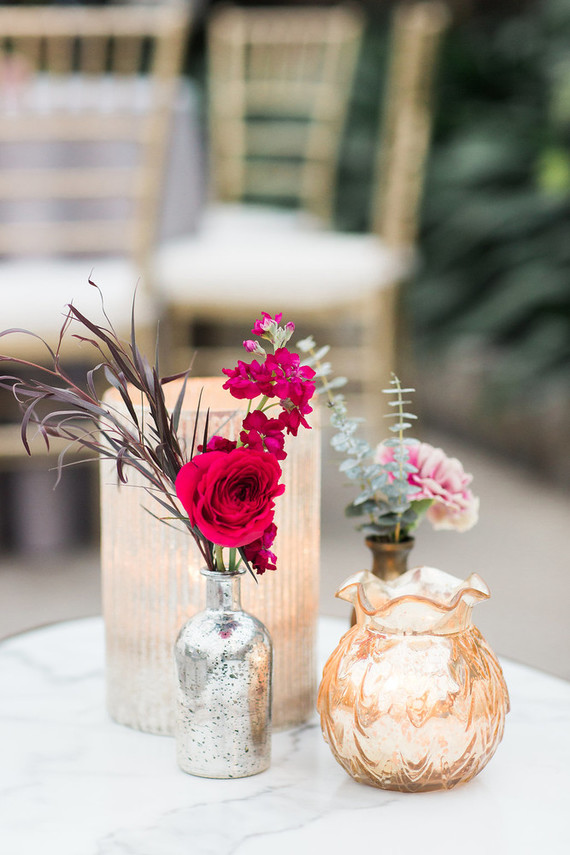 Modern wedding decor