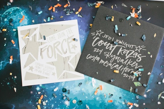 star wars party invite Inspiration