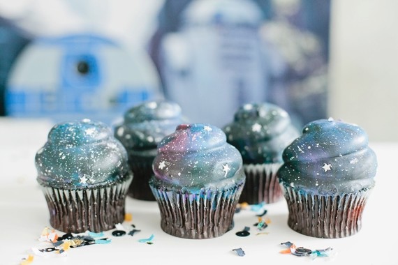 galaxy cupcakes