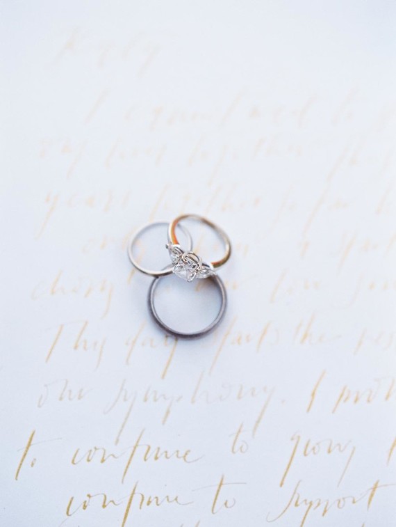 Romantic wedding rings