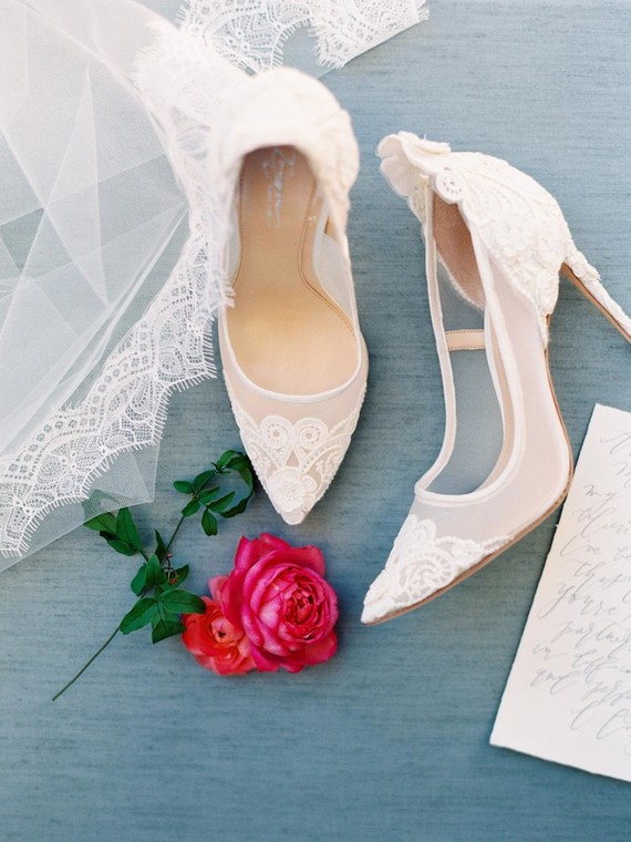 Romantic bridal shoes