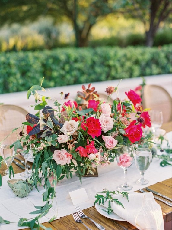 Romantic pink and navy wedding ideas