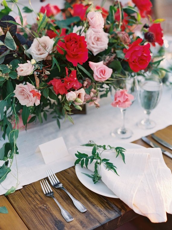 Romantic pink and navy wedding ideas