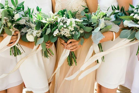 DIY green bouquets