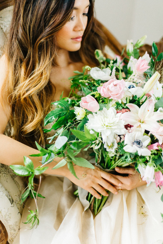 Pink bridal bouquet